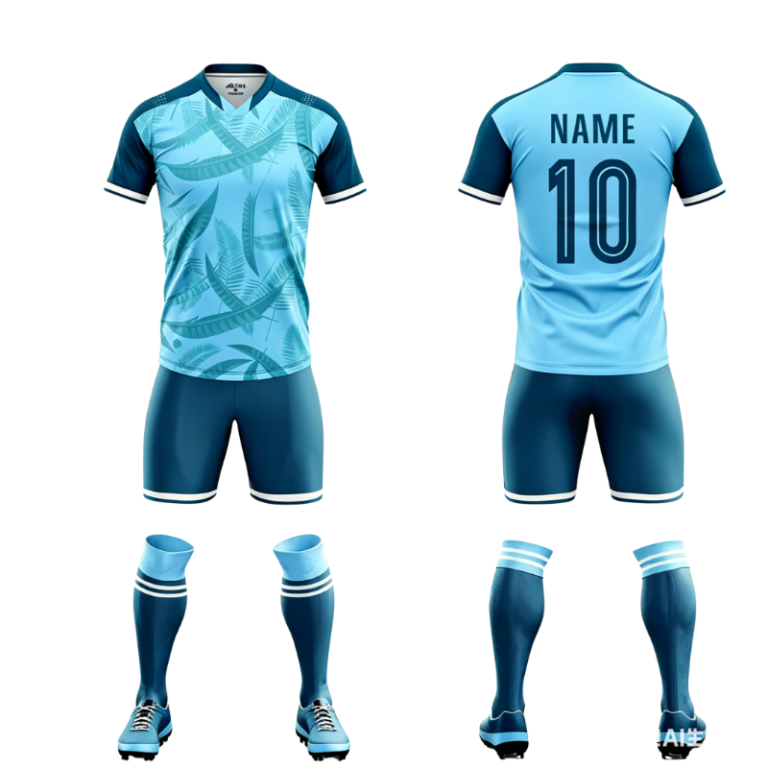 blue football jersey
