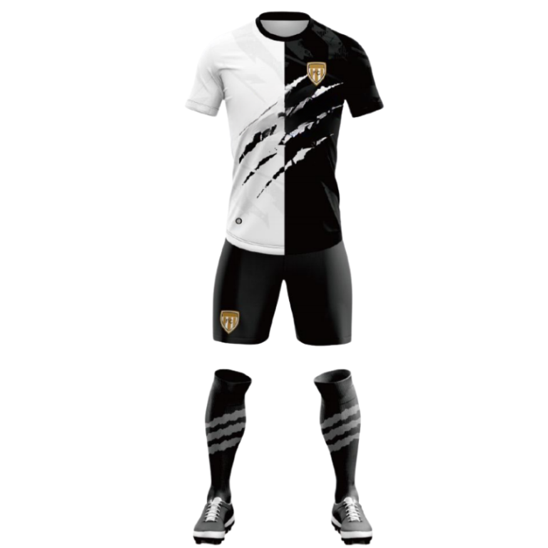 Black and White Football Sportswear