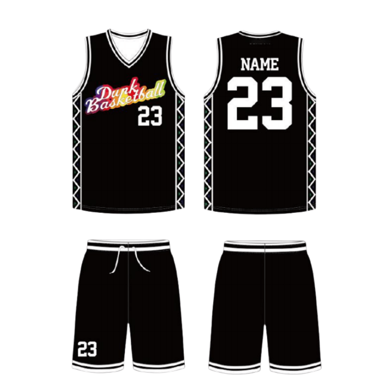 Black Two‑Piece Basketball Jersey