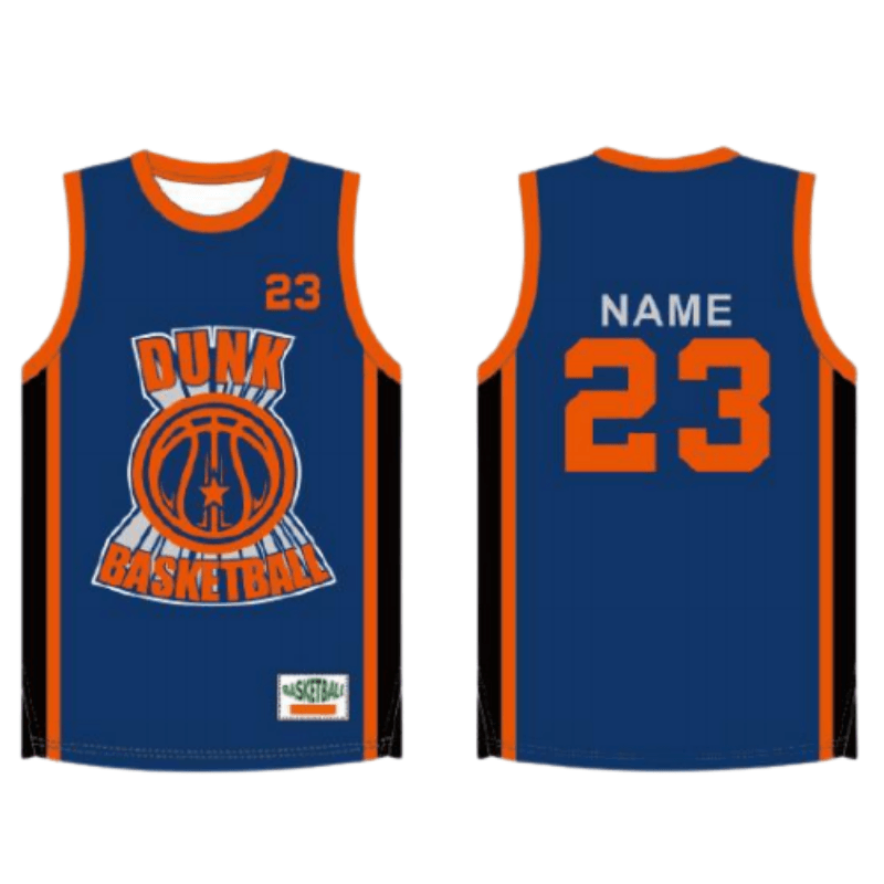 Deep‑Blue Basketball Jersey