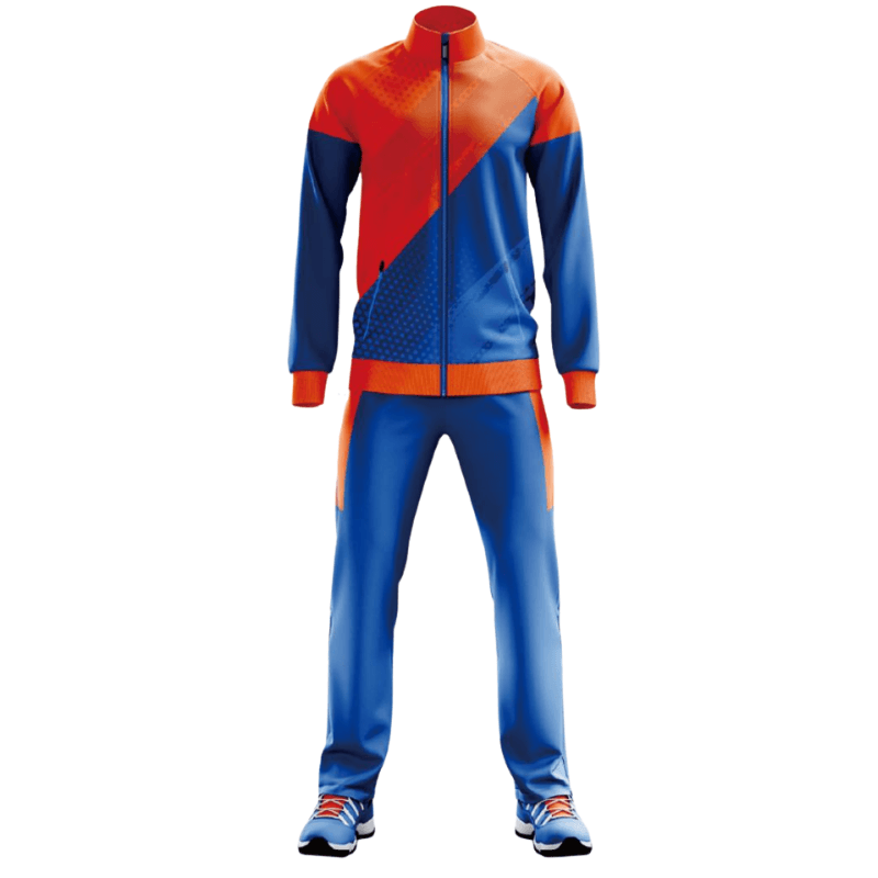 Red and Blue Tracksuit